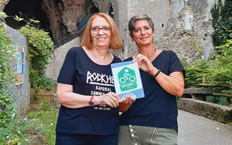 Les Grottes de la Balme obtiennent le label Accueil Vélo - Balcons du Dauphiné Isère