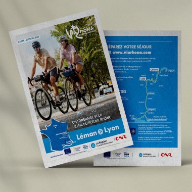 Carte ViaRhôna : du Léman à Lyon