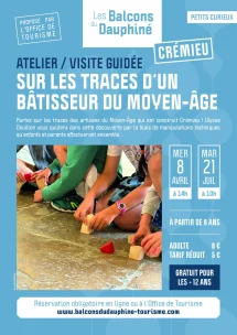 Affiche de l'atelier bâtisseur du Moyen-Âge à Crémieu, Balcons du Dauphiné