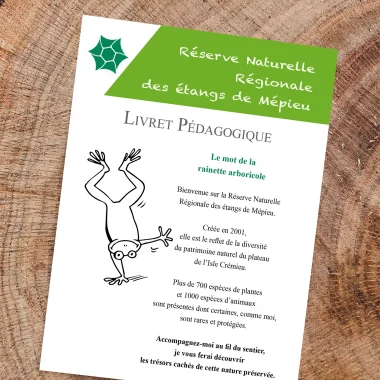 Livret découverte : balade dans la réserve naturelle de Mépieu (Creys-Mépieu)